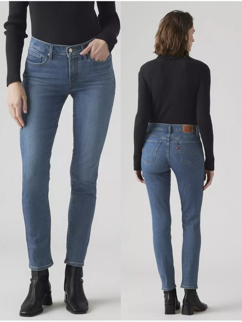 LEVI’S 311 Shaping Skinny SHORT Jean Medium Wash 30” Inseam